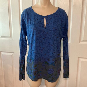 Lucky Brand Long Sleeve Cold Shoulder Top M
